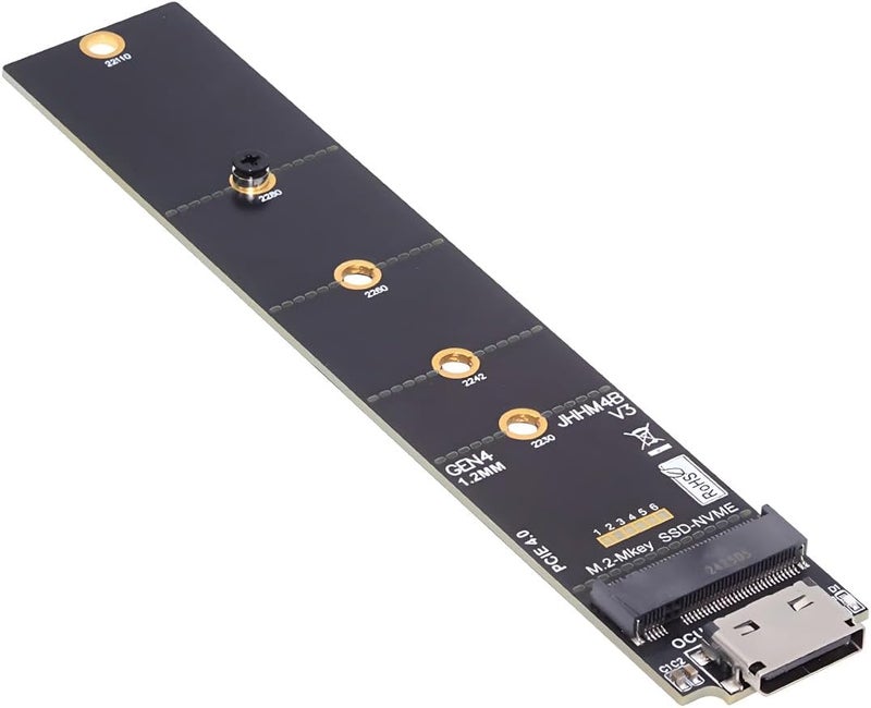 CY Adapter Oculink SFF-8612 SFF-8611 to M.2 NGFF M-Key to NVME PCIe SSD 2230 2280 22110 SSD PCBA Adapter for Mainboard - Image 1